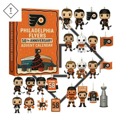 Orange Black Hockey Team Inspired 58Th Anniversary Advent Calendar 2025