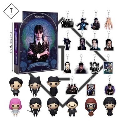 Wednesday Advent Calendar Daily Surprises With Wednesday Addams Dolls And Decor
