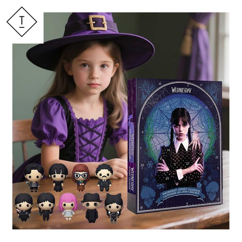 Wednesday Advent Calendar Daily Surprises With Wednesday Addams Dolls And Decor